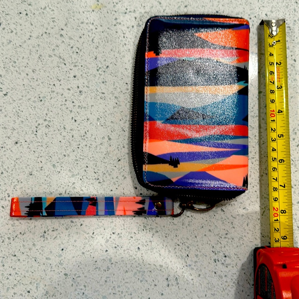 Wander Wallet Alpenglo Wristlet Sunset Colors Zip Around